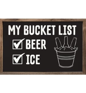My Bucket List Beer And Ice Black